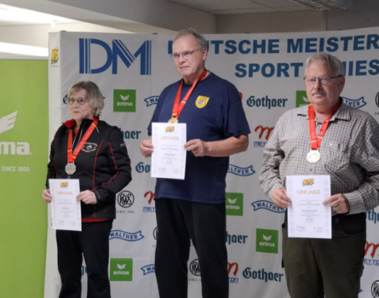Siegerehrung bei den Deutschen Meisterschaften
